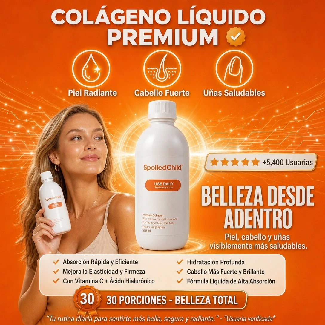 SPOILED CHIELD® Colágeno Líquido Premium Glow + ENVÍO GRATIS 🎁