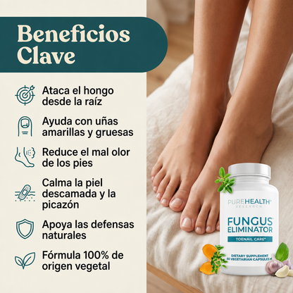 FUNGUS ELIMINATOR® Eliminador de Hongos + ENVÍO GRATIS 🎁