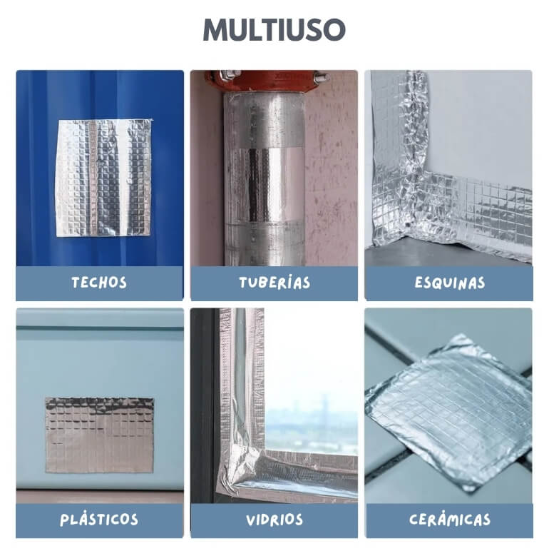 CINTA TAPA GOTERAS IMPERMEABLE DE BUTILO + ENVÍO GRATIS 🎁