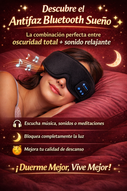 SLEEPMASK® Antifaz Bluetooth Sueño + ENVÍO GRATIS 🚚