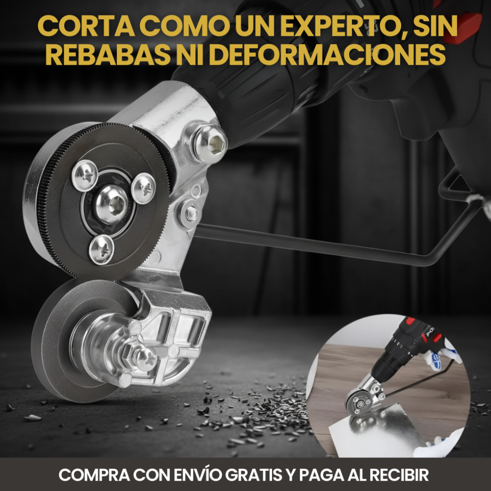 CortaXpress™ | Cortador de metal para taladro + Envío GRATIS 🎁 ÚLTIMAS UNIDADES