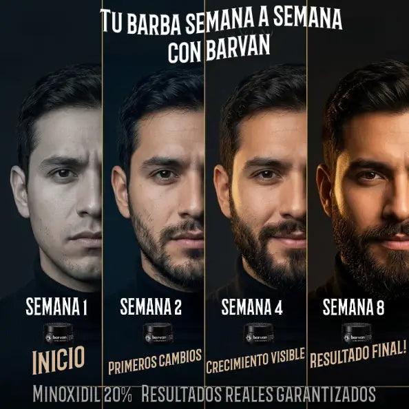 Barvan™ — Bálsamo Estimulante de Barba con Minoxidil 20% Ultra Potente