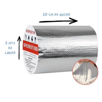 CINTA TAPA GOTERAS IMPERMEABLE DE BUTILO + ENVÍO GRATIS 🎁