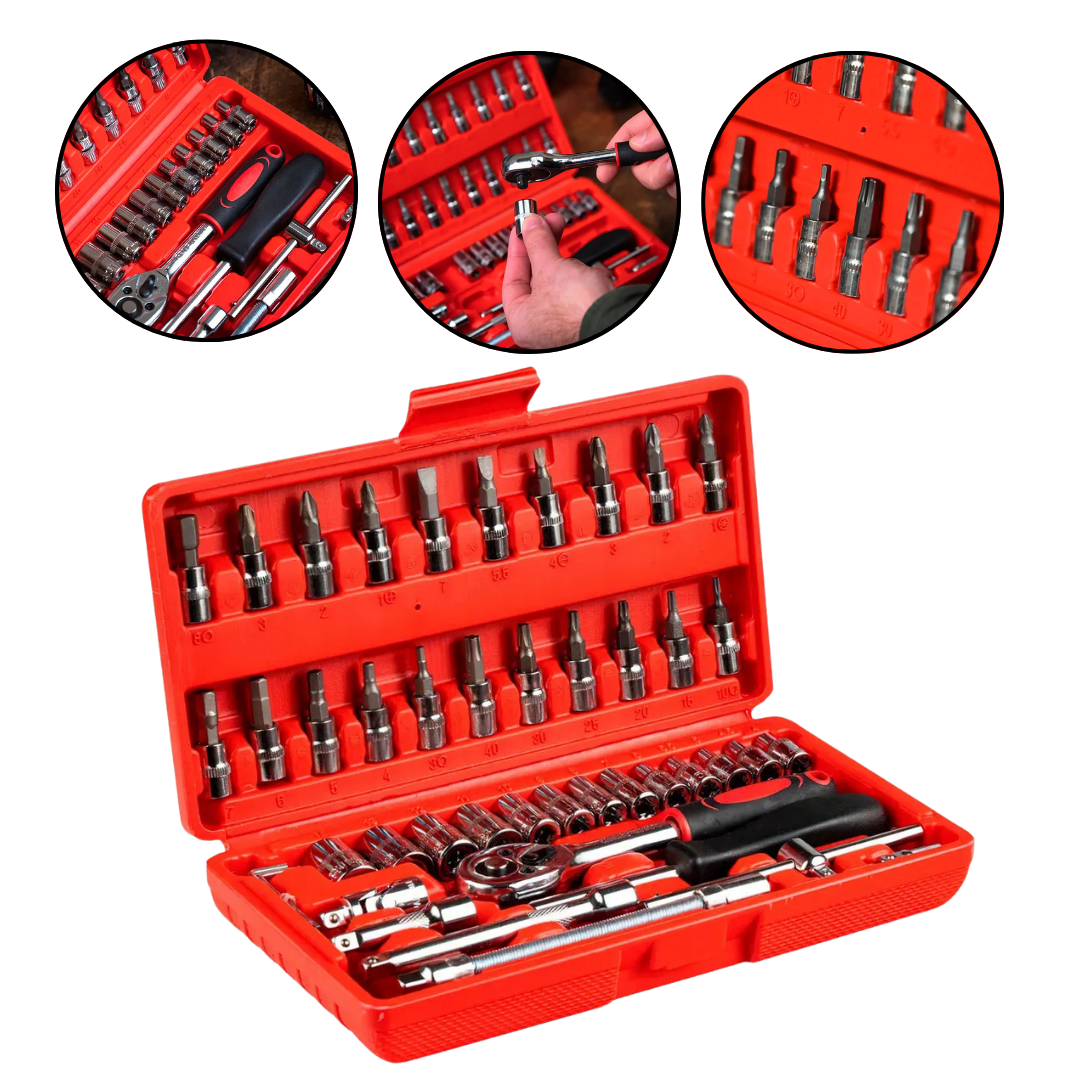 MASTERGEAR 46™ - Juego De Dados Llave En Cromo Vanadio