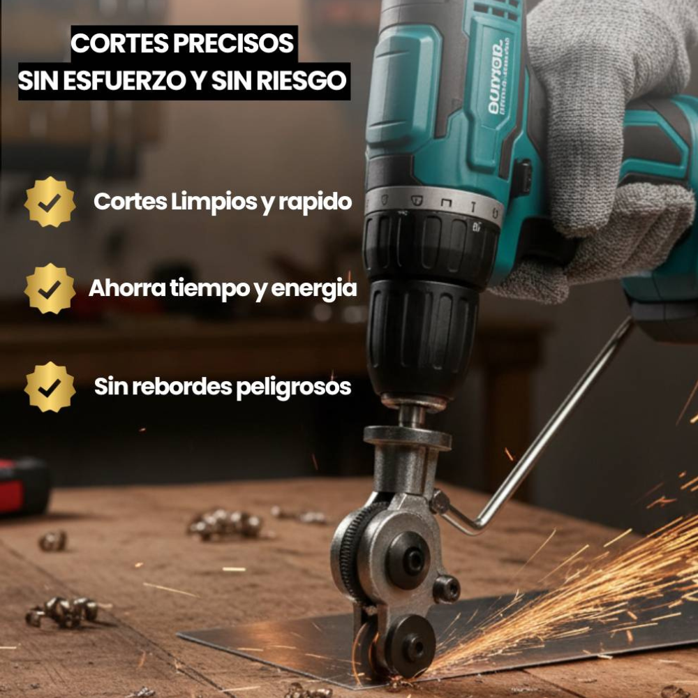 CortaXpress™ | Cortador de metal para taladro + Envío GRATIS