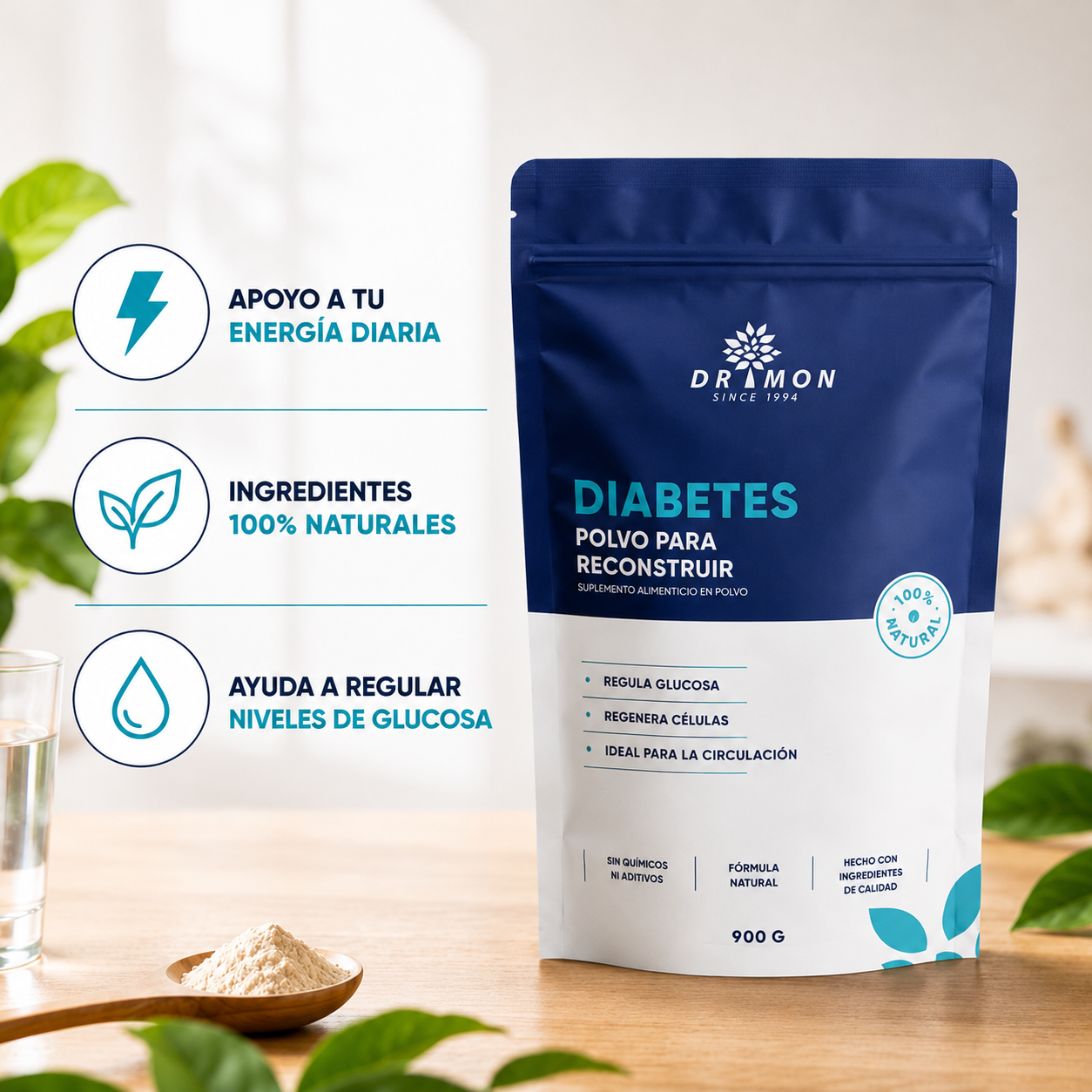 DR MON® CONTROL DIABETES 900 G + ENVÍO GRATIS 🎁