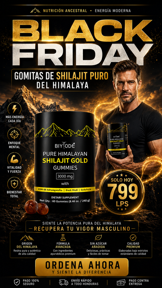 GOMITAS DE SHILAJIT 100% PURO DEL HIMALAYA + ENVIO GRATIS 🎁