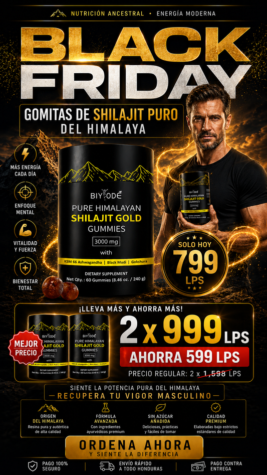 GOMITAS DE SHILAJIT 100% PURO DEL HIMALAYA + ENVIO GRATIS 🎁