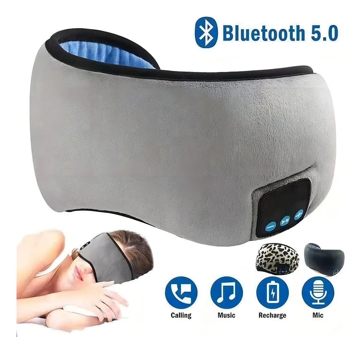 SLEEPMASK® Antifaz Bluetooth Sueño + ENVÍO GRATIS 🚚