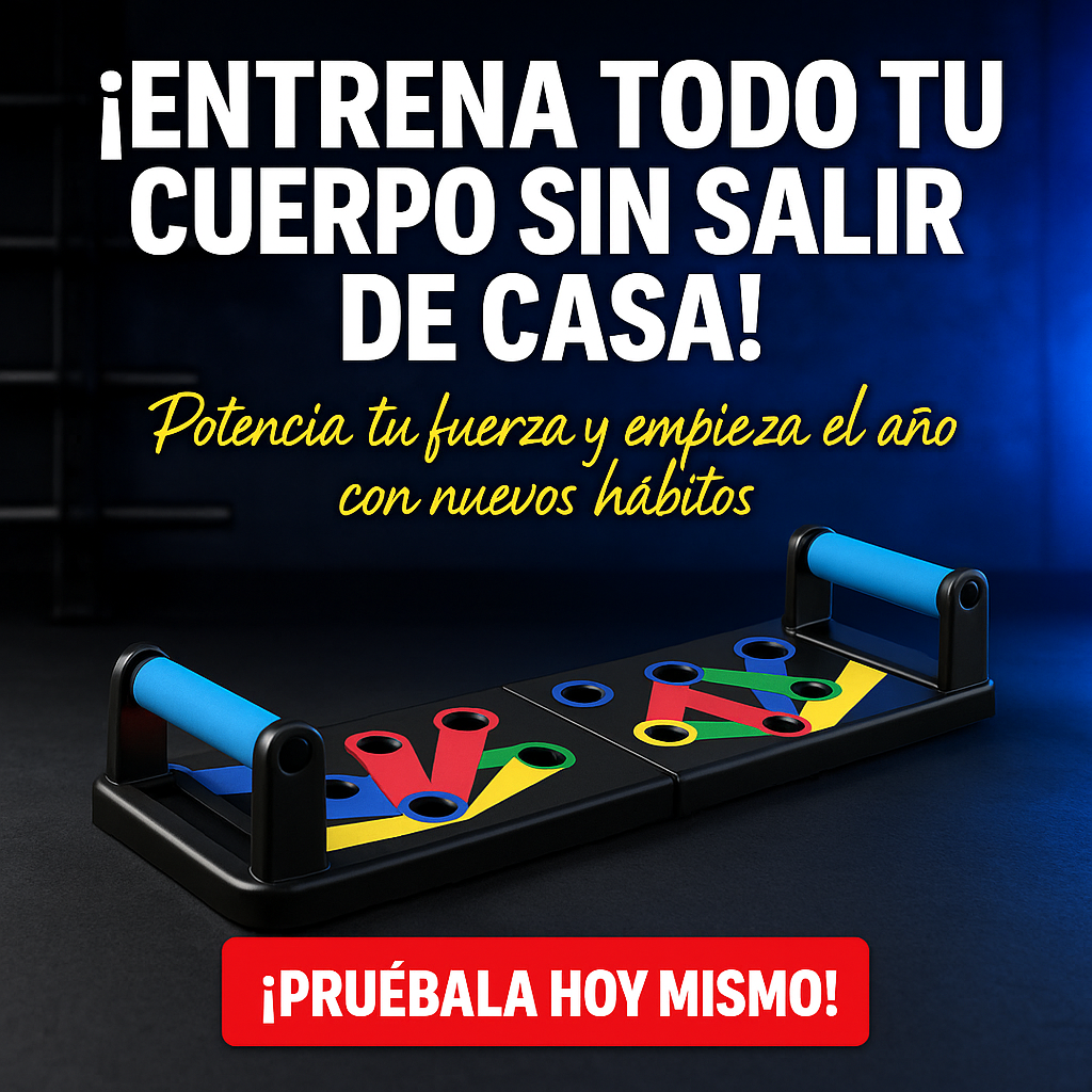 Tabla de Flexiones: Baja esos Kg de Diciembre + ENVÍO GRATIS 🎁