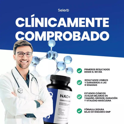NAD+ SELERB™ Cápsulas Complex para Hombres + ENVÍO GRATIS 🎁