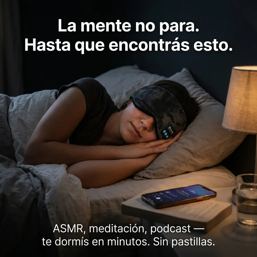 SLEEPMASK® Antifaz Bluetooth Sueño + ENVÍO GRATIS 🚚