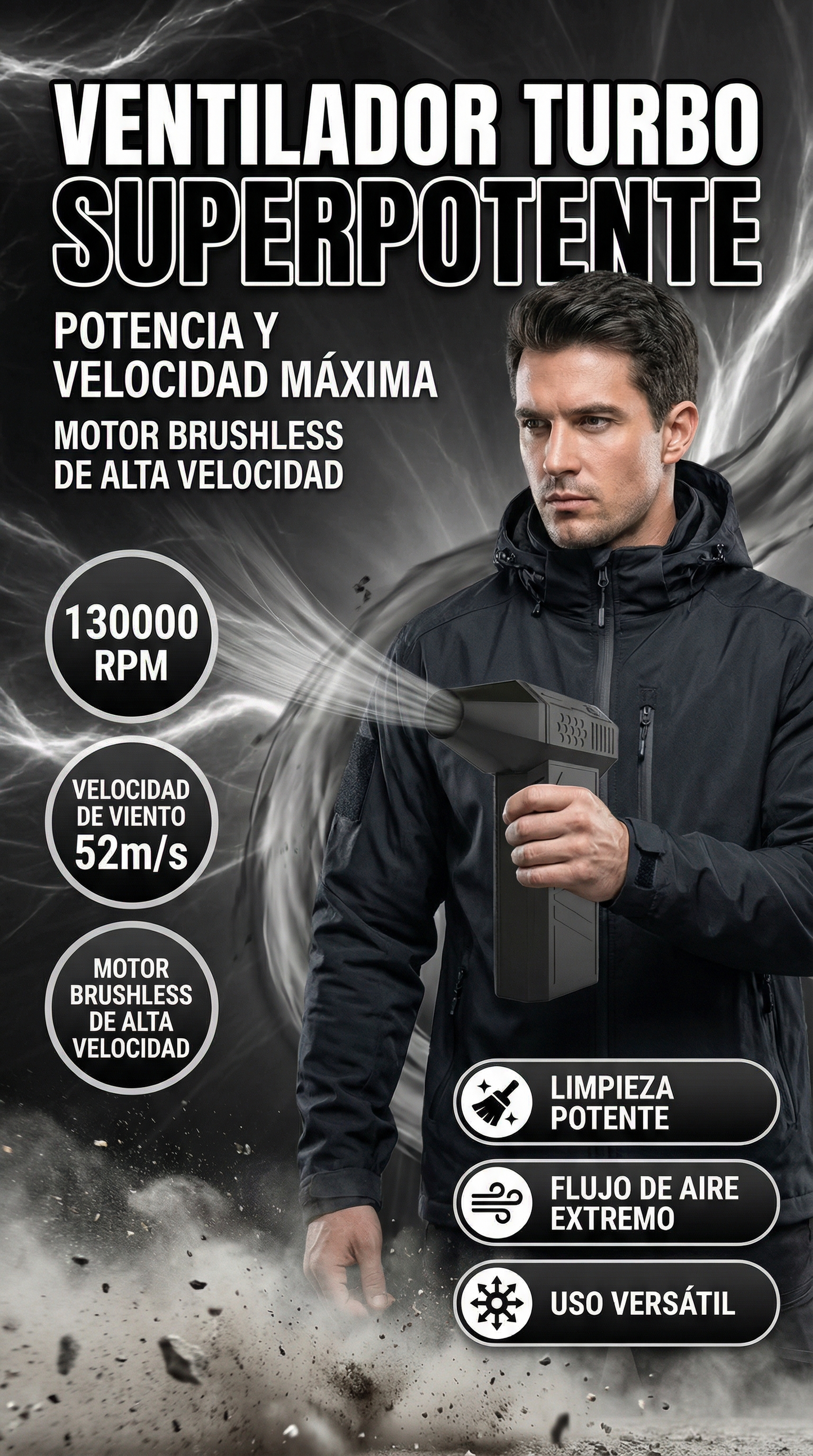 🔥🎁Ventilador Super Turbo de 130 000 RPM + ENVÍO GRATIS 🎁